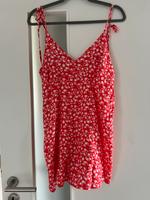 Playsuit Overall rot 36 Asos m 38 Blumen floral jumpsuit Schleswig-Holstein - Itzehoe Vorschau