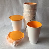 Tupperware – Allegra – Cups 2, 4 oder 6 – orange/weiß – NEU / OVP Brandenburg - Eisenhüttenstadt Vorschau