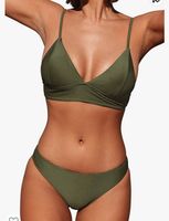 CUPSHE Bikini Set Triangel olive L/40 -gerippt / wie neu! Bayern - Dietenhofen Vorschau