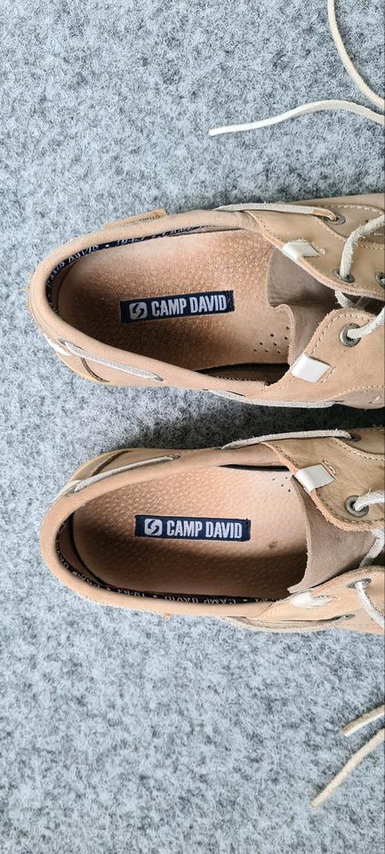 Camp David Leder Halbschuh  /  Gr. 43 in Rostock