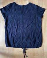 Opus Blusenshirt mit Stickerei, kurzarm Shirt in Gr. 40, navy Dresden - Blasewitz Vorschau