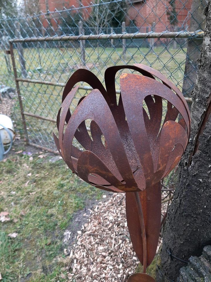 Rost edelrost deko Dekoration Garten Geschenk Blume beet in Kirchwalsede