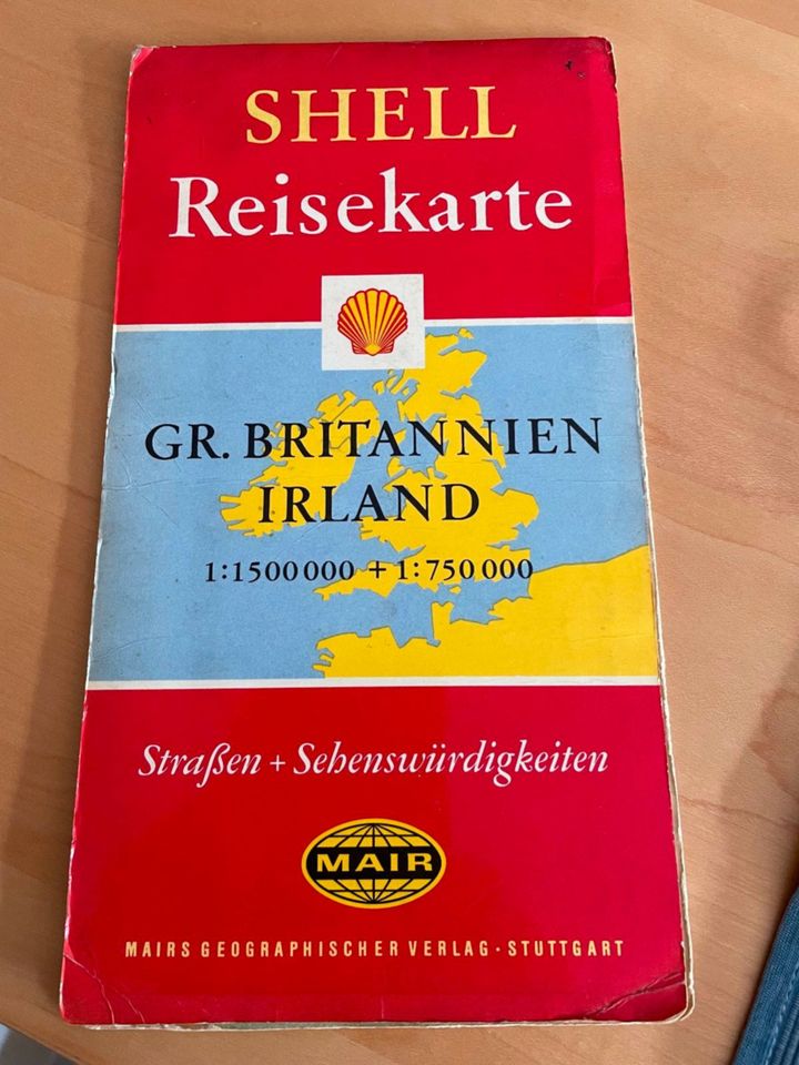 SHELL Reisekarte GR. BRITANNIEN IRLAND in Erlangen