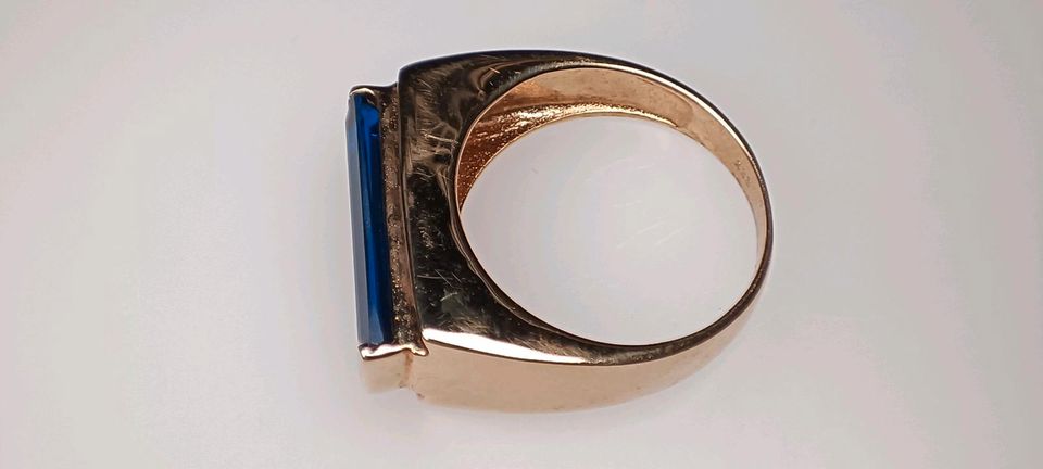 Blauer Saphir Ring 333 Gold 8 k 56 in Reinstorf