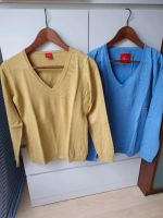 ESPRIT Strick Pullover, Pulli, blau gelb, Gr. L Stuttgart - Stuttgart-West Vorschau