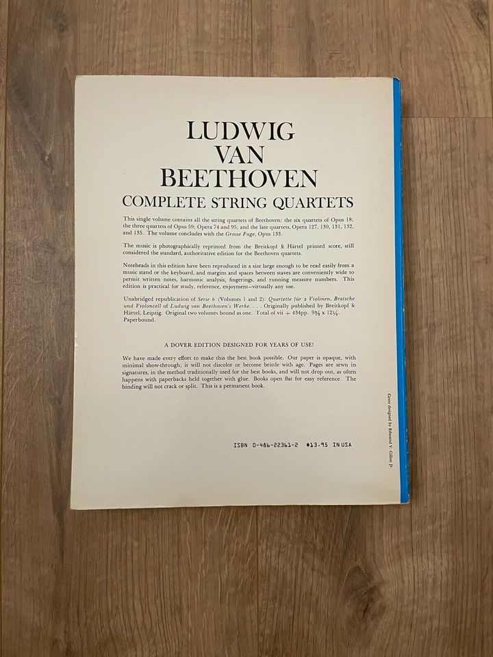 Ludwig van Beethoven, Complete String Quartets, Grosse Fuge, Op. in Mainz