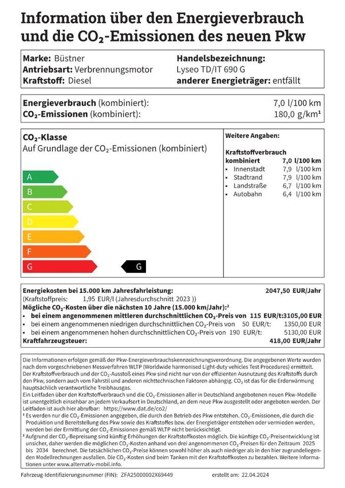 Bürstner Lyseo TD T/IT 690 G Navi Markise RFK Hubbett in Neustadt a.d.Donau