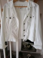 Damen Jeansjacke in weiß Größe 42 Niedersachsen - Vechta Vorschau