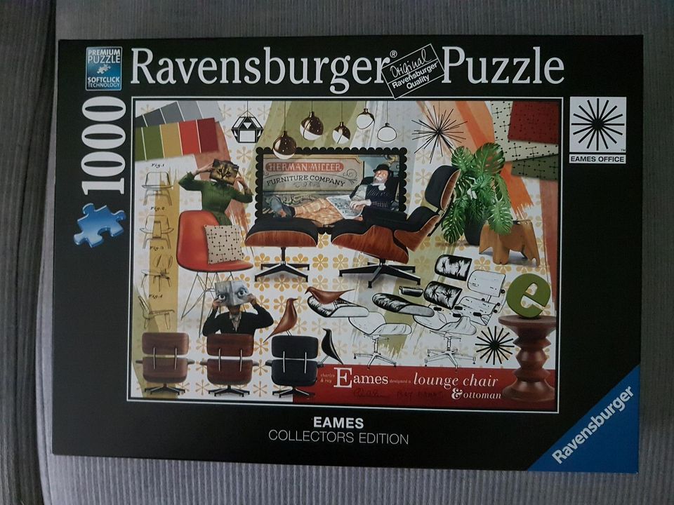 Puzzle "Eames Design Klassiker" 1000 Teile *neuwertig* in Bergisch Gladbach