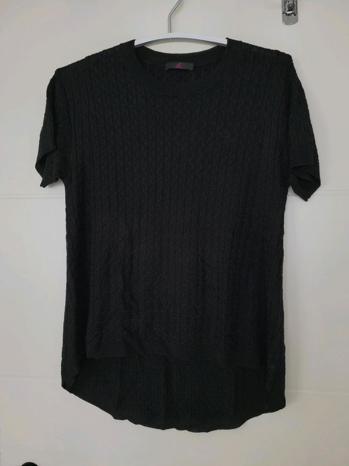 Emilia Lay by Peter Hahn Pullover Kurzarm Schwarz 40 NEU in Reichenbach an der Fils