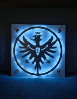 Eintracht Frankfurt Wandlogo aus Edelstahl inkl. LED-Beleuchtung Hessen - Rödermark Vorschau