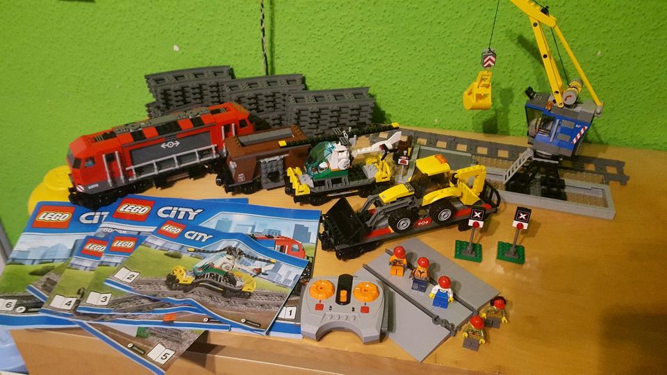 LEGO CITY 60098 EISENBAHN SCHWERLAST GÜTERZUG/Komplett mit Bauanl in Ratingen