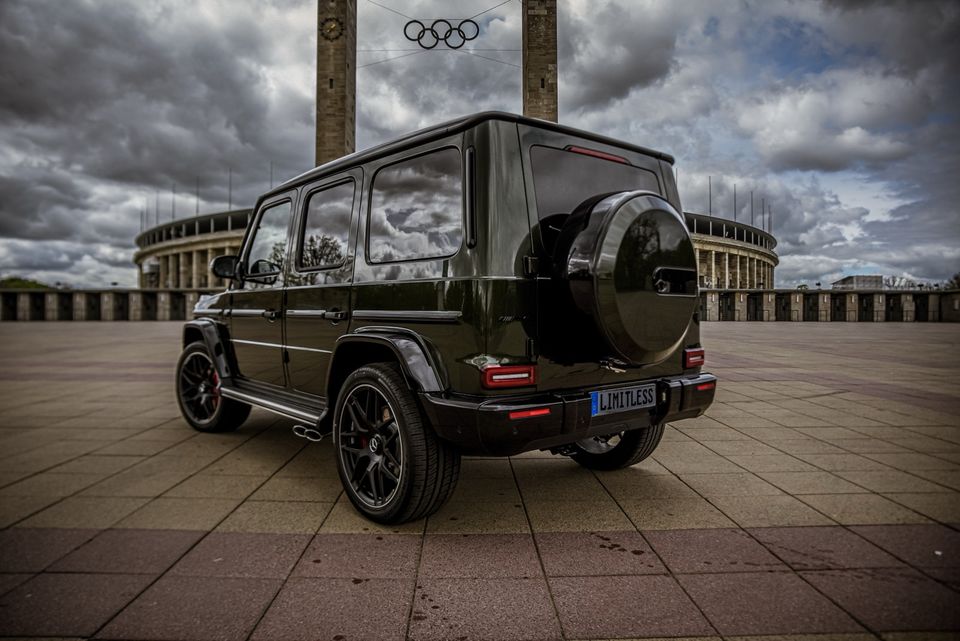 Mercedes-Benz G63 AMG Olivgrün 2024 mieten SUV G-Klasse G 63 Hochzeitsauto Sportwagen in Berlin