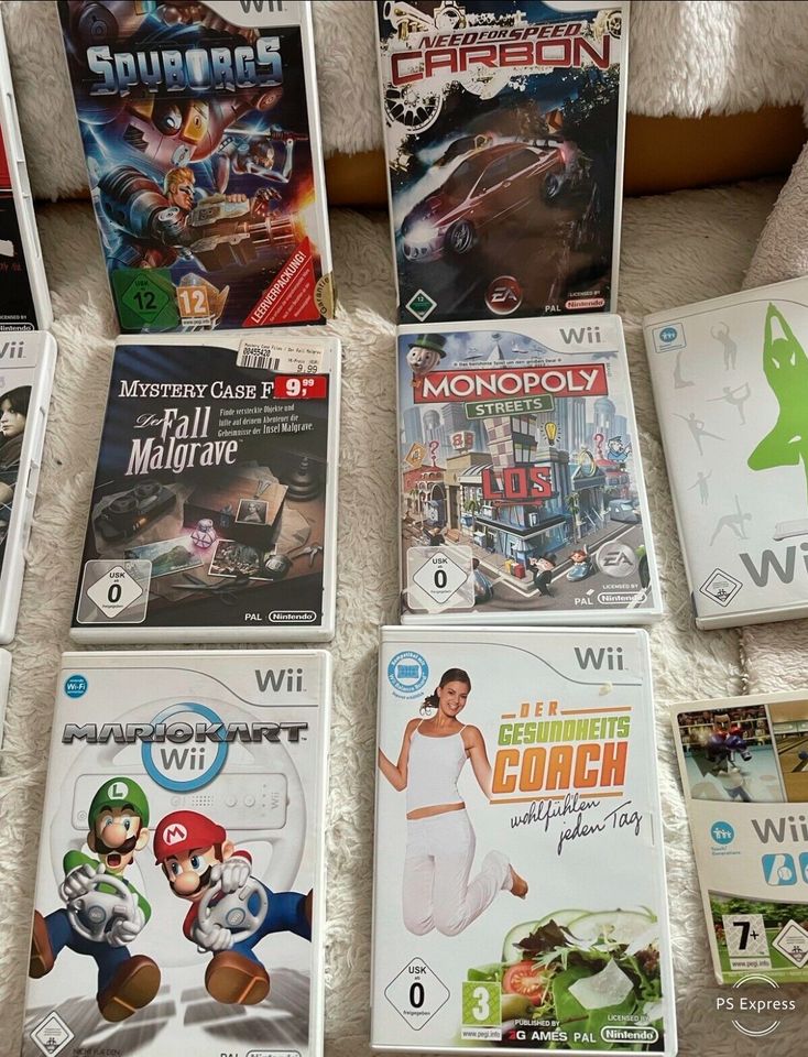 Wii + Zubehör + Spiele + HDMI Anschluss in Weiterstadt