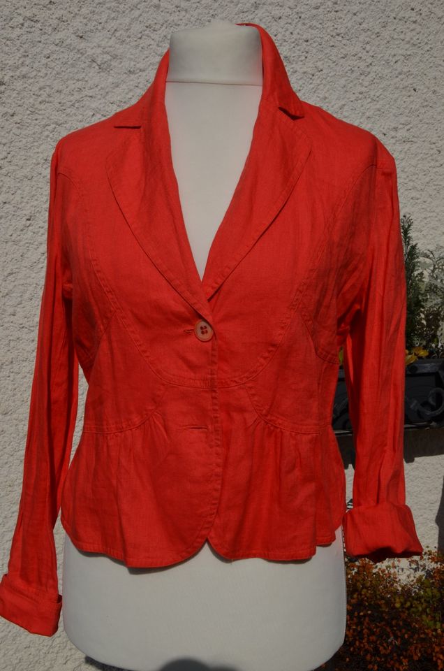 Leichte Leinen-Jacke / Kurzjacke / Blazer Gr. 40 Marke apriori in Stuttgart