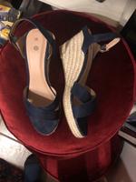 NEU Sandalen Gr 38 Espadrille-Stil dunkel-blau Hessen - Mühltal  Vorschau