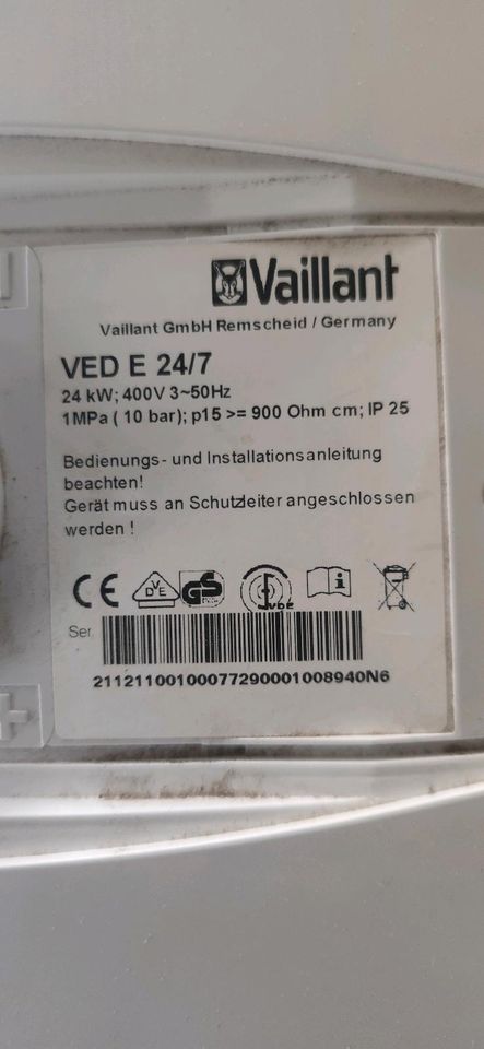 Vaillant Durchlauferhitzer VED E 24/7 in Petershagen