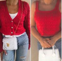 ZARA Kombi Cardigan Top Strickjacke Crochet Kristall Gr.34/36 S Sachsen - Plauen Vorschau
