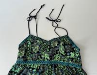 NEU Tunika Top Blüten grün blau XL 48 50 Bindeträger Gummibund Bremen - Schwachhausen Vorschau