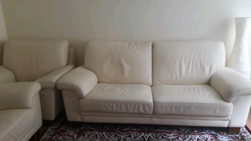 Echt Leder Sofa in Schweinfurt