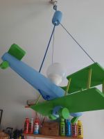 Deckenleuchte Kinderzimmer Doppeldecker Flugzeug Holz Blau Grün Düsseldorf - Eller Vorschau