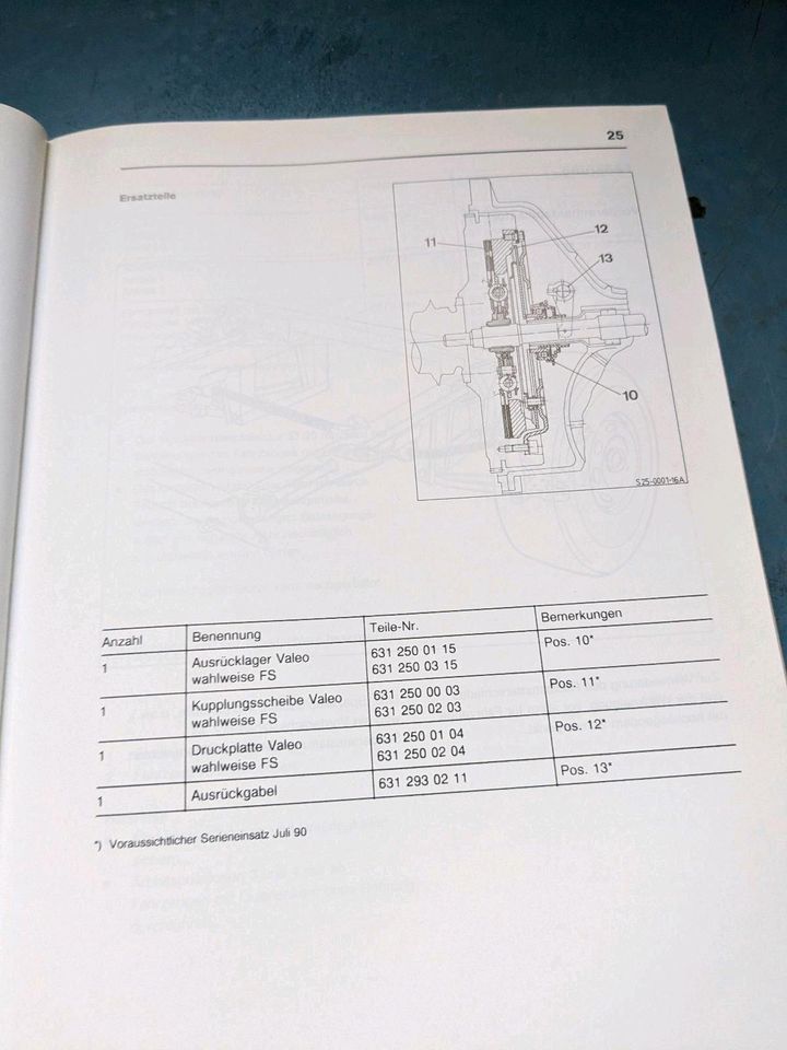 Mercedes MB 100 Werkstatt Handbuch ABS Einführung 1990 in Selters