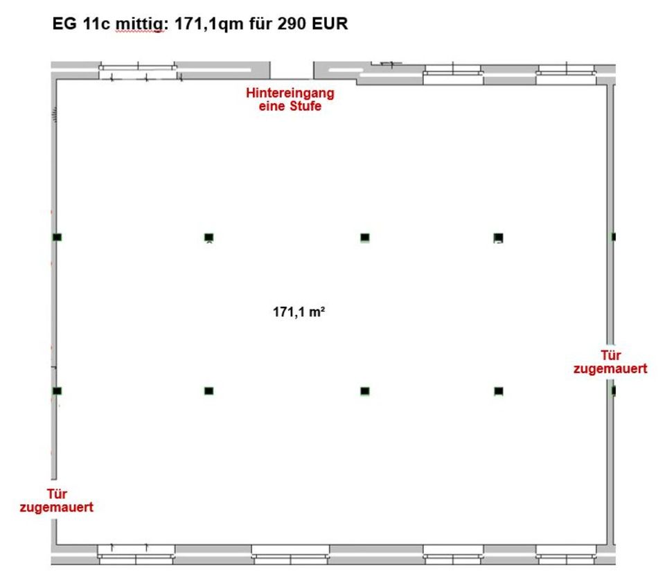 Lager Erdgeschoss 275qm zu vermieten, ab 1,60 EUR/qm, teilbar in Thalheim/Erzgebirge