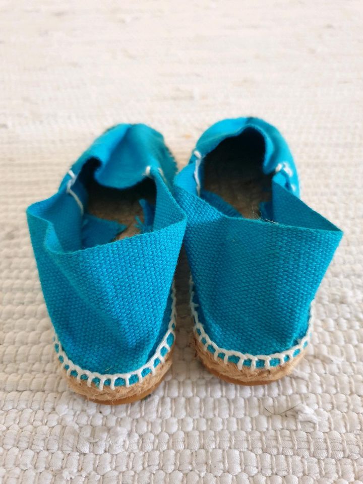 Espadrilles von Cousu Main blau Gr. 22 in Saarbrücken