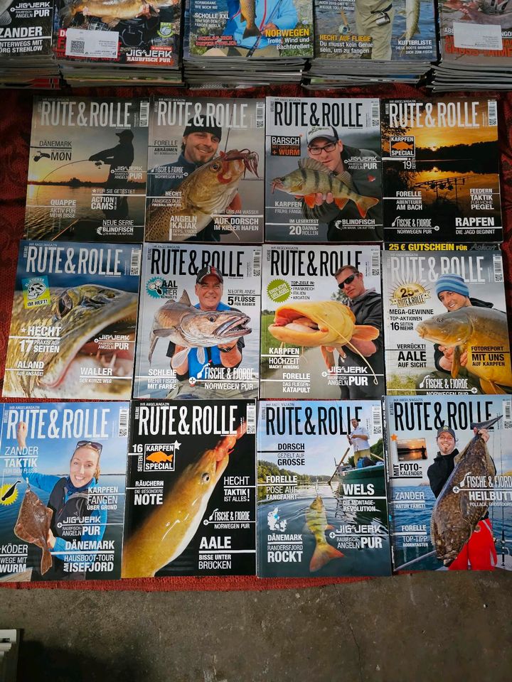 Angelzeitschriften Rute & Rolle Ausgabe ab 2007- 2022 in Schwedt (Oder)
