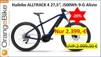 Pedelec Haibike AllTrack 4, 27,5" Hardtail - statt UVP 2.999,- € - E-MTB, Bosch Perf. Line 75Nm, 500 Wh „OrangeBikeConcept Karlsruhe E-Bike Pedelec Elektro Fahrrad“ 6313 Baden-Württemberg - Karlsruhe Vorschau