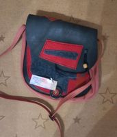 Tasche Umhängetasche Leder schwarz rot Atelier du cuir Sachsen - Pirna Vorschau