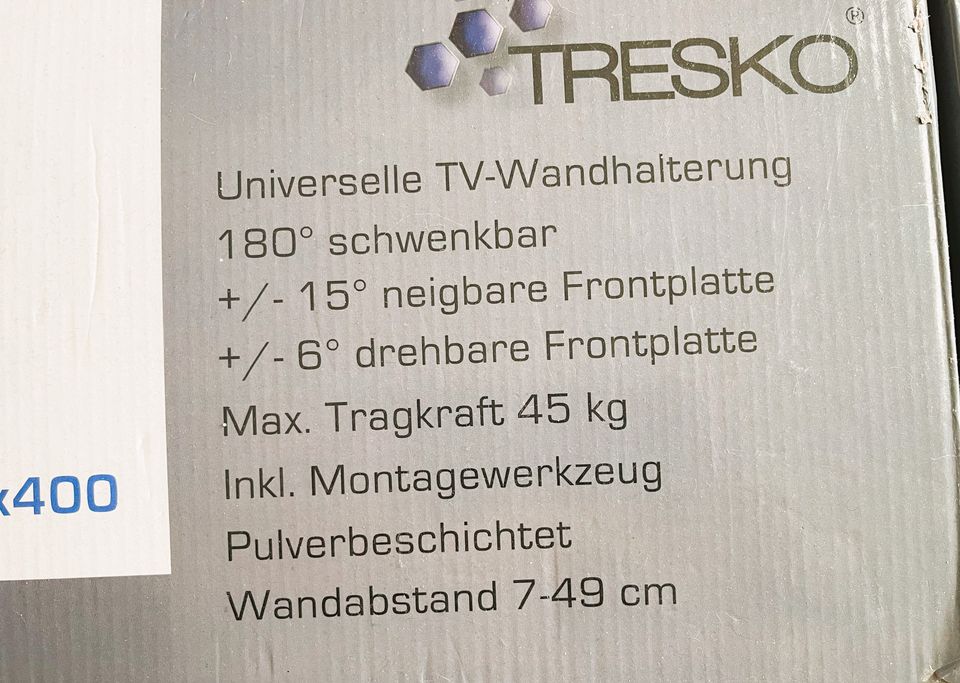 TV Wandhalterung 40 - 70 Zoll bis 45 Kg - drehbar & schwenkbar in Duisburg