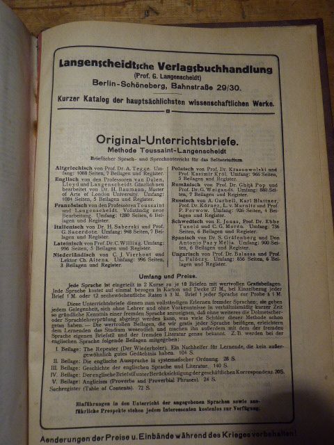 Wörterbücher von 1908 Deutsch-Franz. Deutsch-Englisch ANTIK in Freiburg im Breisgau