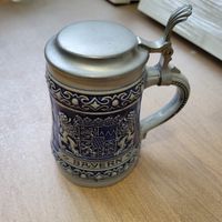 Schöner Bierkrug mit Zinndeckel Bayern - Memmingen Vorschau