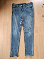 Blaue skinny Jeans "toxic masculinity" Gr. 40 Baden-Württemberg - Tauberbischofsheim Vorschau