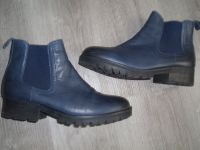 Apple of Eden Stiefelette Chelsea Boots Gr.41 blaues Leder Nordrhein-Westfalen - Kleve Vorschau