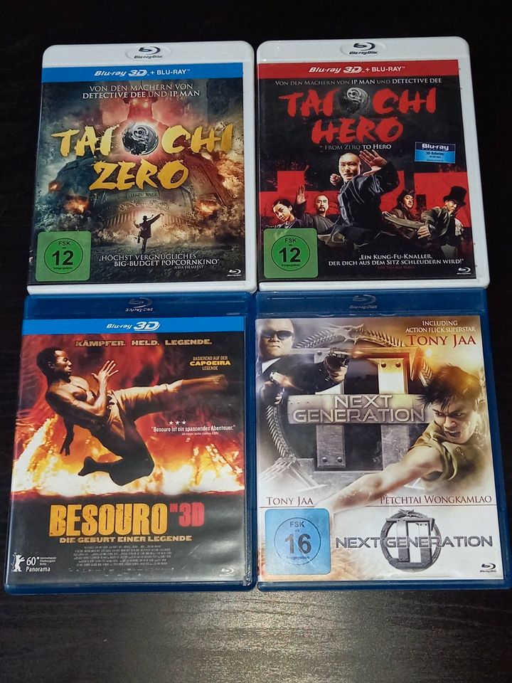 4 Kung Fu Filme auf Blu-ray in 3D, Karate, Action, Martial Arts in Bocholt