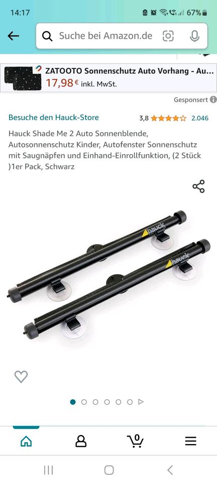 Sonnenschutz fürs Auto ☆Neu☆ in Niedersachsen - Schöningen