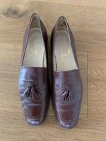 Original ED MEIER Halbschuhe Lederschuhe Loafer braun Gr 38 Düsseldorf - Angermund Vorschau