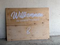 Holzbrett Willkommen Hochzeit Baden-Württemberg - Tübingen Vorschau