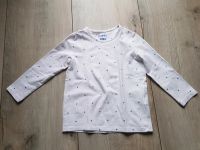 Kinder Mädchen Langarmshirt,Tchibo,weiß blaue Glitzerpunkte Niedersachsen - Kalefeld Vorschau