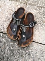 Birkenstock Gizeh fringe graceful schwarz Matt Silber 38 normal Sachsen - Lichtentanne Vorschau