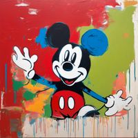 Morgen offen! 14-19 Uhr Goodbye Mickey 70x70 Leinwand/Pop Art München - Au-Haidhausen Vorschau