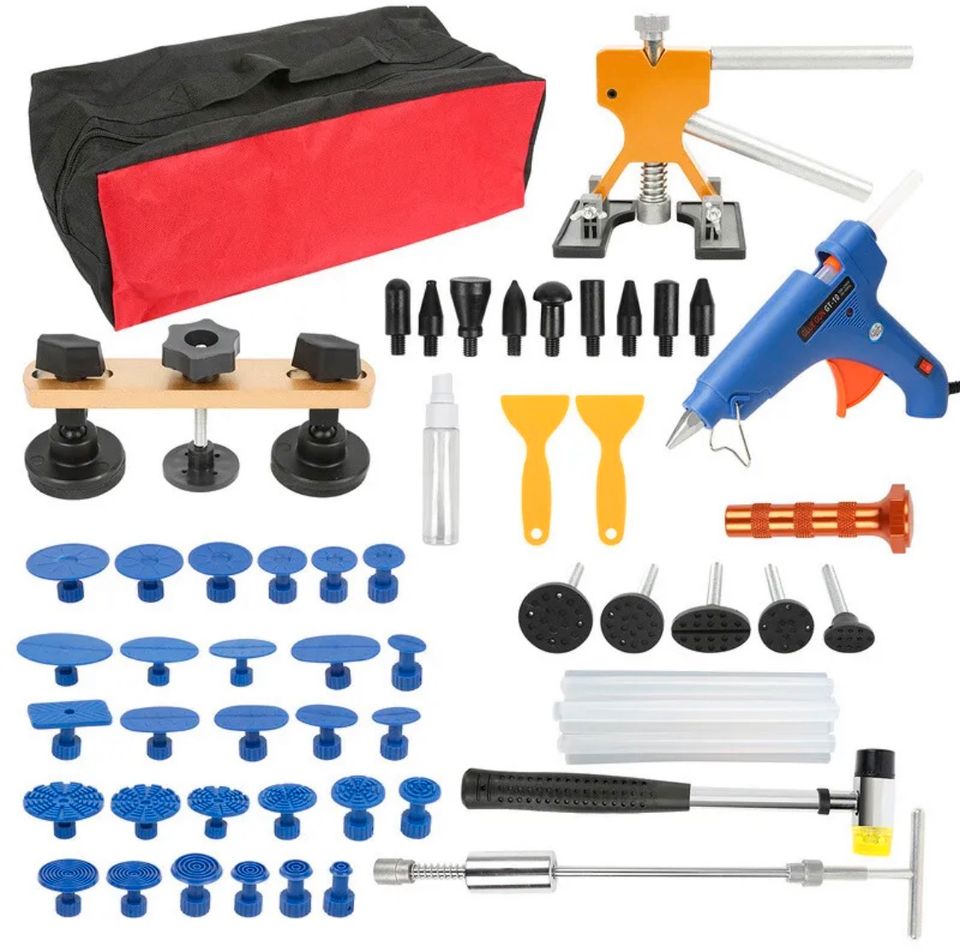 57x Ausbeulwerkzeug Klebesticks Dellen Reparatur Set Auto Lifter