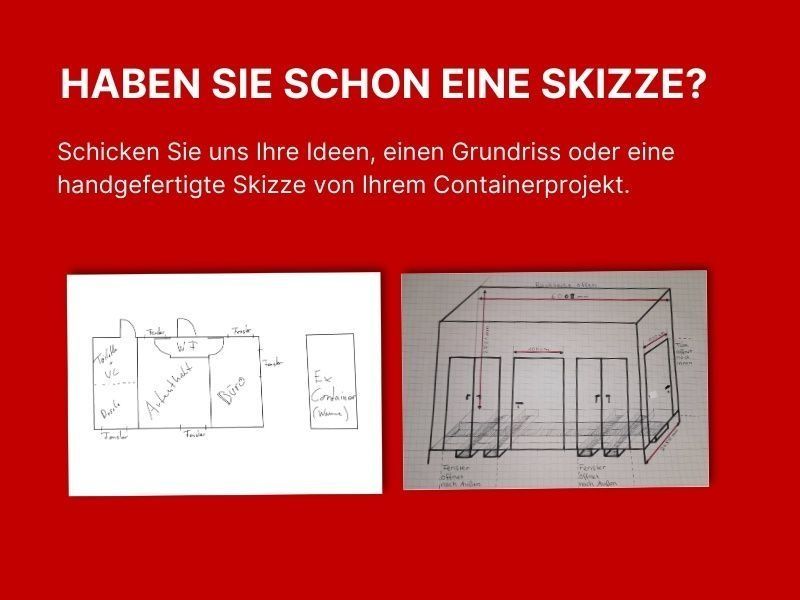 Bürocontainer Doppelcontainer mit WC / Toilette (NEU) 605x490 cm in Gladbeck