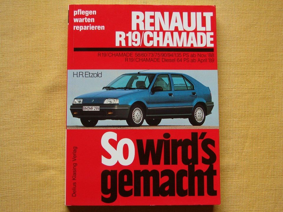 Renault 19 - So wirds gemacht - Bd. 71 Reparaturhandbuch Etzold D in Nordhausen