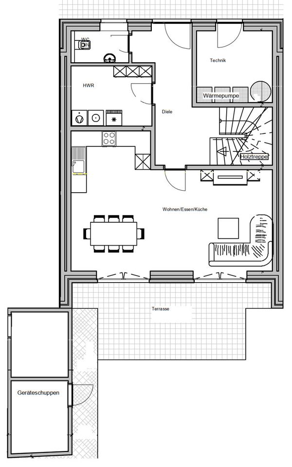 6249 - Zentrale Lage, Zukunftsorientiert und Stilvoll! Höchst attraktives Neubau-Reihenmittelhaus! in Edewecht