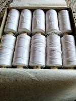 Naehgarn Polyester DDR/Ostalgie weiß 10 Rollen Sachsen-Anhalt - Sangerhausen Vorschau
