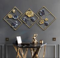 Große Deko Wand Ginkgo Ginko Blatt Gold Metall Wandbild Wanddeko Hessen - Bebra Vorschau