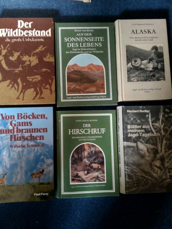 Bücher Jagd Jäger Wild Rothirsch Reh Schwein Parey ua. in Meuselbach